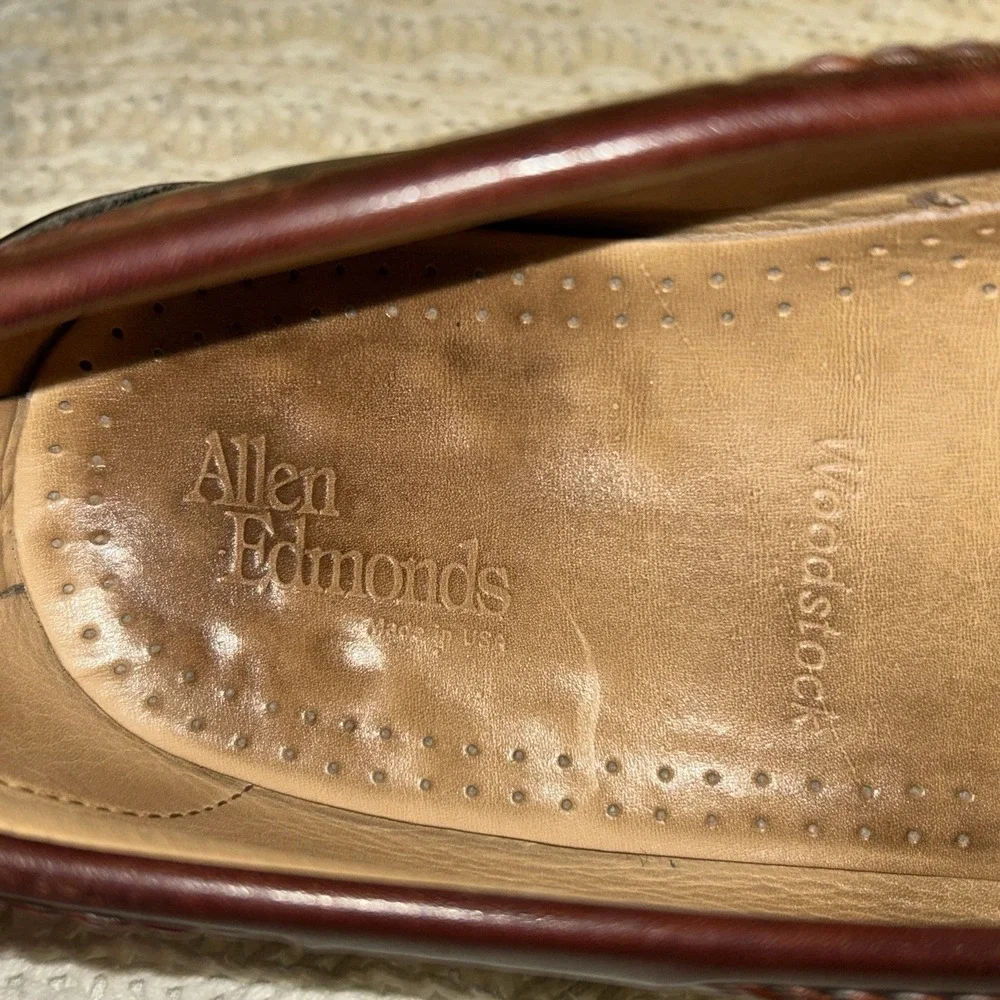 Allen Edmonds Woodstock Men's Kiltie Black And Brown Slip On Men's 10.5 E Tassle